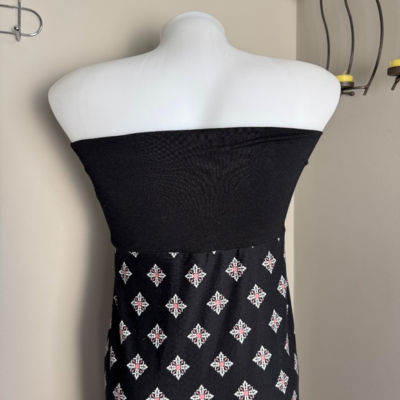 Eclipse Women's Strapless Aztec Maxi Tube Dress Multicolor Medium Boho Festivals - Picture 6 of 13